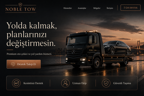 Oto kurtarma web sitesi