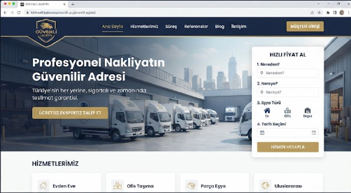 Nakliyat firması web sitesi