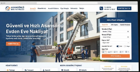 Nakliyat web tasarım projesi