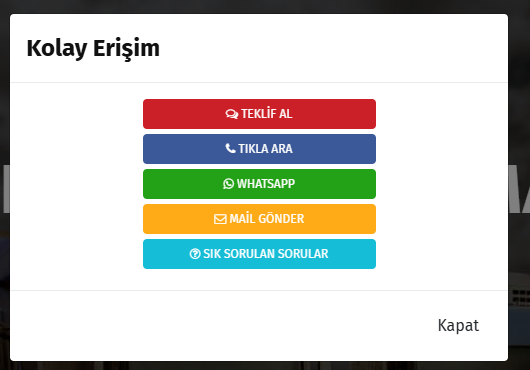 Nakliye WhatsApp iletişim sistemi