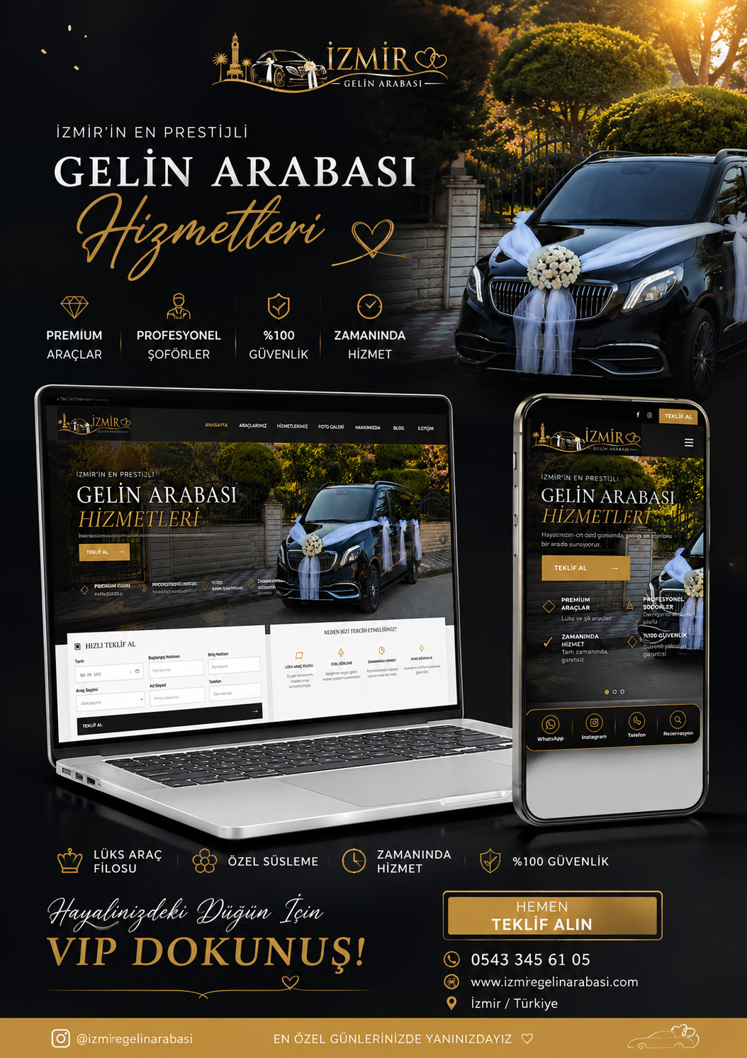 vip gelin arabası kiralam sitesi web tasarım